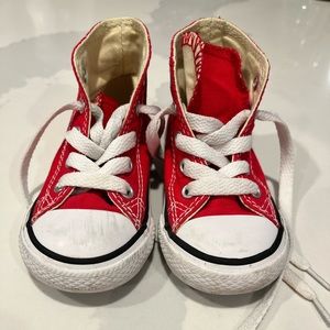 Converse All Star Chuck Toddler Red Size 6 High top